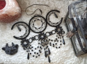 Łapacz snów triple moon wicca kolia goth pentagram