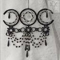 Łapacz snów triple moon wicca kolia goth pentagram