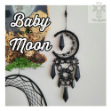 Łapacz Zawieszka Baby Moon kryształki kolia półksiężyc księżyc