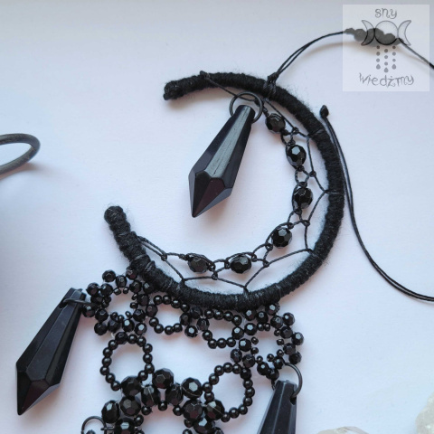 Łapacz Zawieszka Baby Moon kryształki kolia półksiężyc księżyc Łapacz Zawieszka Baby Moon kryształki kolia półksiężyc księżyc