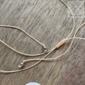 Choker Kotek piryt gwiazdy makrama kamienie
