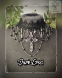 Kolia Dark Cross łańcuszki koronka krzyże goth gothic