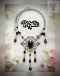 Naszyjnik Mystic rozeta kryształki filigranowy crystal Black