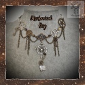 Naszyjnik Mechanical Key steampunk goth trybiki łańcuszki klucz