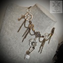 Naszyjnik Mechanical Key steampunk goth trybiki łańcuszki klucz
