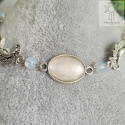 Choker Naszyjnik Fantasy Moon agat opalit księżyc