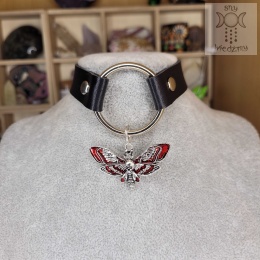 Obroża naszyjnik choker Bloody Moth