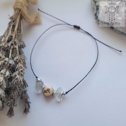 Bransoletka Znak zodiaku Koziorożec kryształ górski