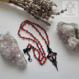 Naszyjniki Vampire Cross Dark kryształki goth gothic