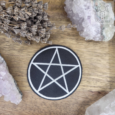 Pentagram pentakl naprasowanka naszywka Pentagram pentakl naprasowanka naszywka