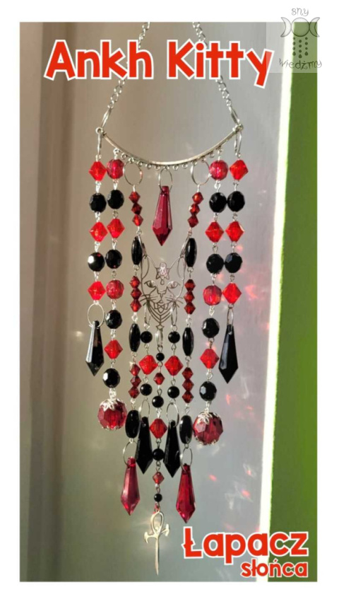Ankh Kitty Łapacz Słońca kryształki Aurora zajączki onyks girlanda świetlna sfinks sphinx