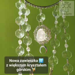 Łapacz Słońca Luna kryształki Aurora zajączki kryształ górski girlanda świetlna