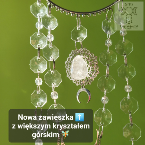 Łapacz Słońca Luna kryształki Aurora zajączki kryształ górski girlanda świetlna Łapacz Słońca Luna kryształki Aurora zajączki kryształ górski girlanda świetlna
