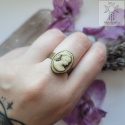 Pierścionek Kamea Bronze owal cameo