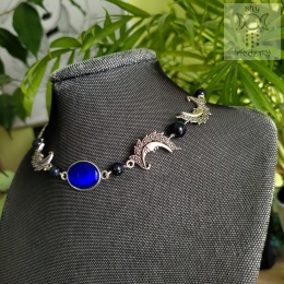 Choker Naszyjnik Fantasy Moon noc kairu księżyc