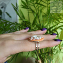 Pierścionek Classic Cameo motyl regulacja