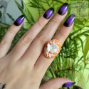 Pierścionek Classic Cameo motyl regulacja
