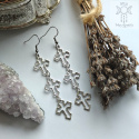 Kolczyki Trad Cross krzyże goth Gothic