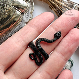 Pierścionek Snake classic czarny