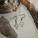 Kolczyki Trad Cross krzyże goth Gothic