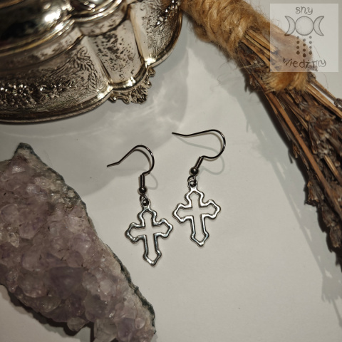 Kolczyki Trad Cross krzyże goth Gothic Kolczyki Trad Cross krzyże goth Gothic