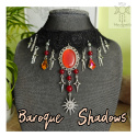 Kolia Baroque Shadows chalcedon choker naszyjnik gwiazdy uleksyt