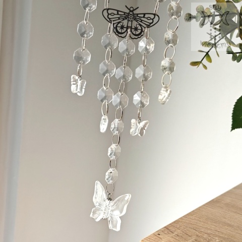 Łapacz Słońca Rainbow Moth Crystal kryształki Ćma Ćmy Aurora zajączki opalit girlanda świetlna Łapacz Słońca Rainbow Moth Crystal kryształki Ćma Ćmy Aurora zajączki opalit girlanda świetlna