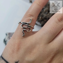 Pierścionek Snake mini w kolorze srebrnym wąż