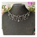 Choker Lumina Yooperlite hematyt księżyc moon