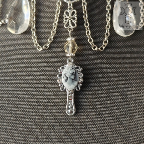 Kolia Cameo Mirror kamea kryształki łańcuchy chain crystal Kolia Cameo Mirror kamea kryształki łańcuchy chain crystal