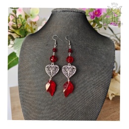 Kokczyki Crystal Dark Ruby kryształki