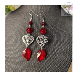 Kokczyki Crystal Dark Ruby kryształki