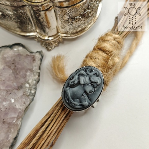 Pierścionek Bat Cameo Kamea Pierścionek Bat Cameo Kamea