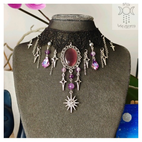 Kolia Baroque Shadows ametyst choker naszyjnik gwiazdy uleksyt Kolia Baroque Shadows ametyst choker naszyjnik gwiazdy uleksyt