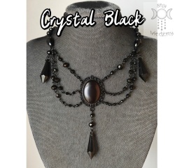 Kolia Crystal Black Kryształki gotycka victorian