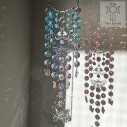 Łapacz Słońca Rainbow Moth kryształki Ćma Ćmy Aurora zajączki opalit girlanda świetlna