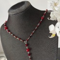 Naszyjnik Ruby Cross goth gothic victorian