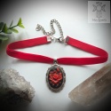 Choker Cameo Rose kamea aksamitka klasyczny goth gothic