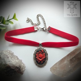 Choker Cameo Rose kamea aksamitka klasyczny goth gothic
