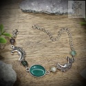Bransoletka Fantasy Moon agat indyjski księżyc
