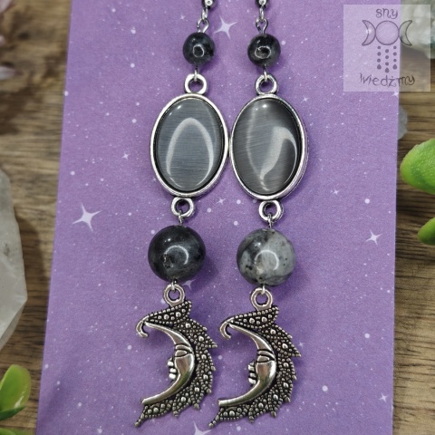 Kolczyki Fantasy Moon larvikit księżyc