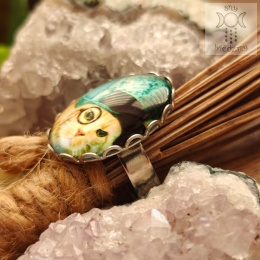 Pierścionek Sir Ginger Kitty regulowany kot koty