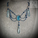 Kolia Crystal Blue niebieskie kryształ goth gothic victorian