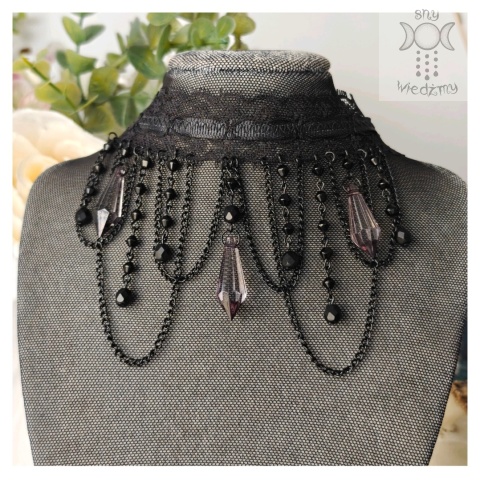 Kolia Lace Crystal kryształki goth gothic