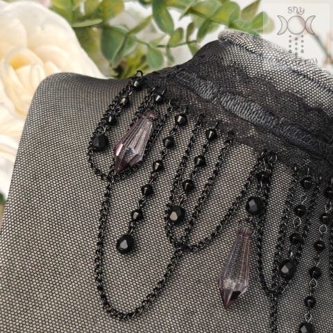 Kolia Lace Crystal kryształki goth gothic