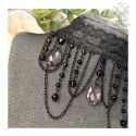 Kolia Lace Crystal tears kryształki goth gothic
