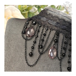 Kolia Lace Crystal tears kryształki goth gothic