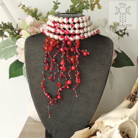 Kolia Vampire Romance perły krew horror Halloween