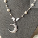 Naszyjnik Pearl Moon masa perłowa stal stal