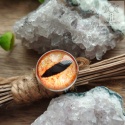 Pierścionek Cat eye pomarańczowe oko kot kocie oko smoka smok